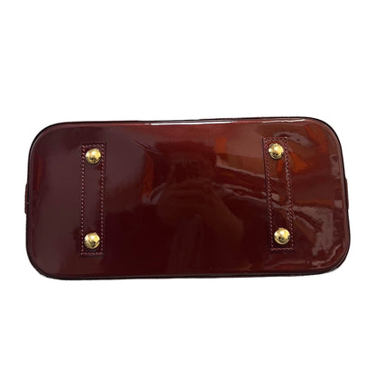 Louis-Vuitton Alma PM Vernis Patent Rouge Fauviste GHW
