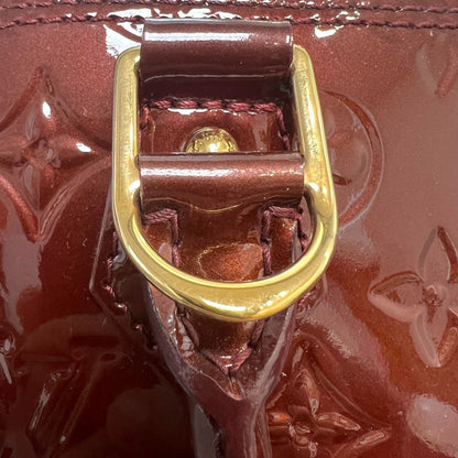 Louis-Vuitton Alma PM Vernis Patent Rouge Fauviste GHW