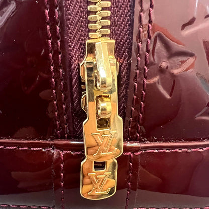 Louis-Vuitton Alma PM Vernis Patent Rouge Fauviste GHW