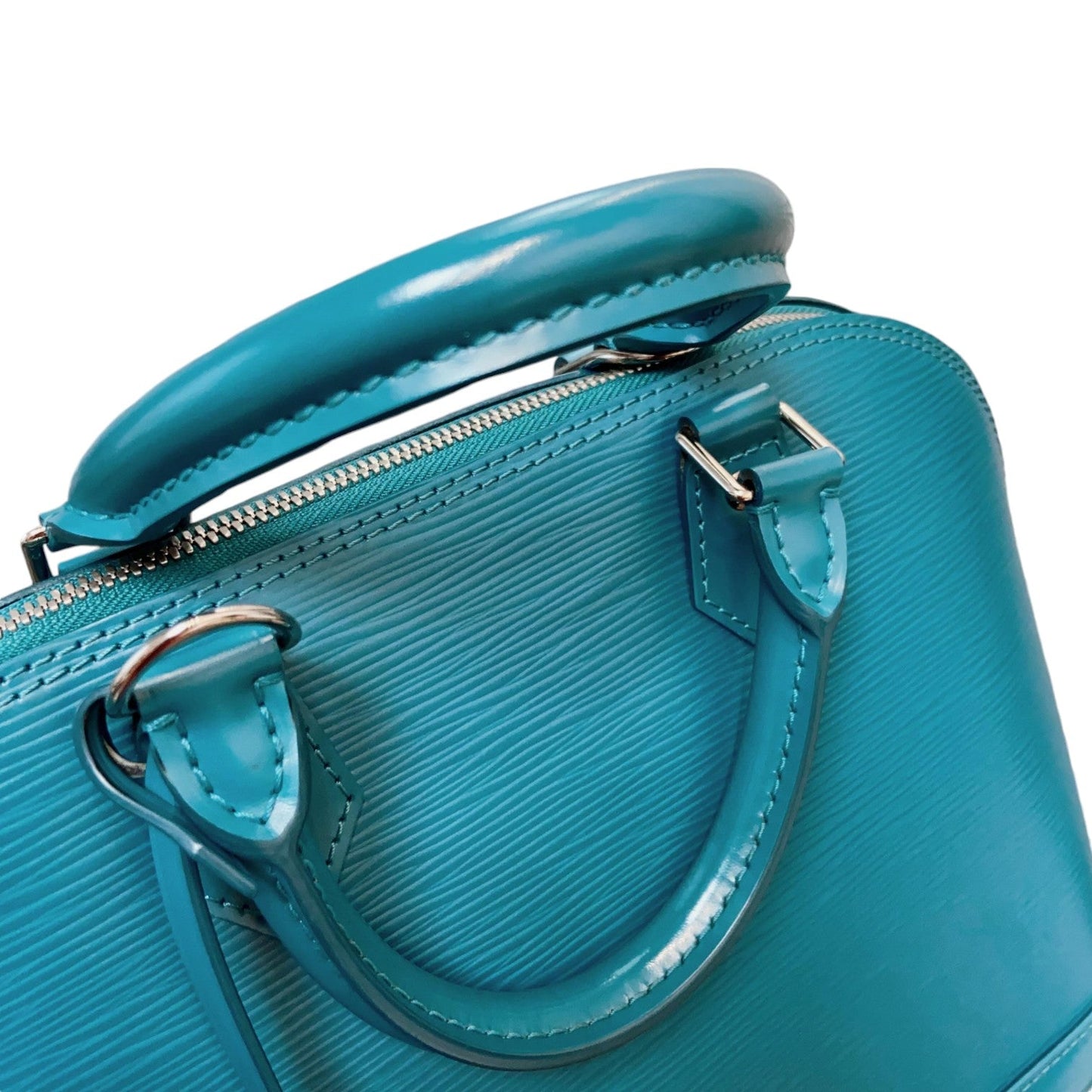 Louis-Vuitton Alma PM Epi Leather Blue SHW