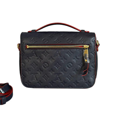Louis-Vuitton Empreinte Pochette Metis Calfskin Navy Blue GHW