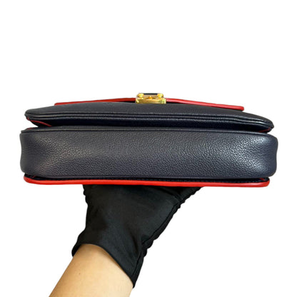 Louis-Vuitton Empreinte Pochette Metis Calfskin Navy Blue GHW