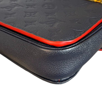 Louis-Vuitton Empreinte Pochette Metis Calfskin Navy Blue GHW