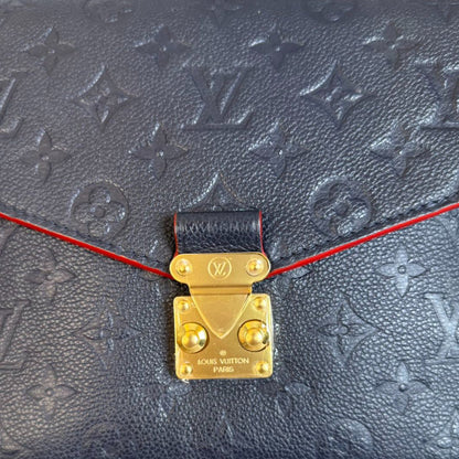 Louis-Vuitton Empreinte Pochette Metis Calfskin Navy Blue GHW