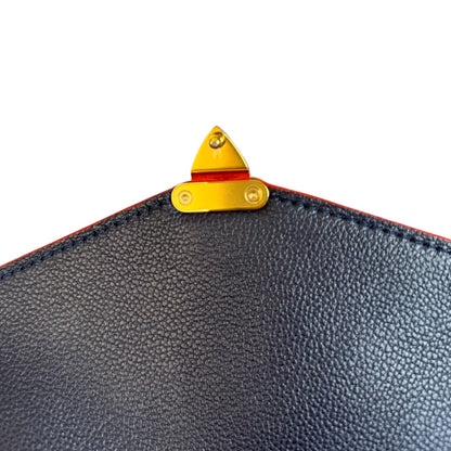 Louis-Vuitton Empreinte Pochette Metis Calfskin Navy Blue GHW