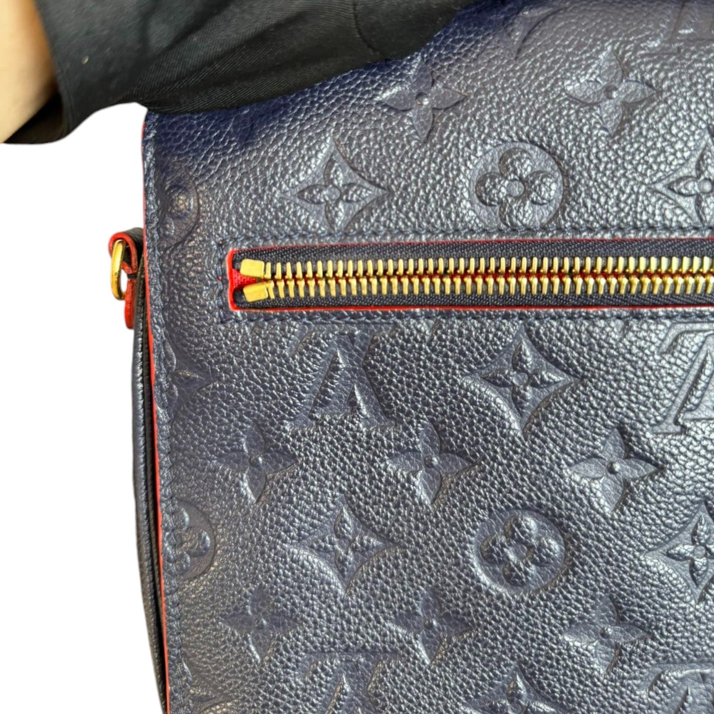 Louis-Vuitton Empreinte Pochette Metis Calfskin Navy Blue GHW
