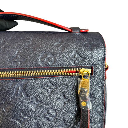 Louis-Vuitton Empreinte Pochette Metis Calfskin Navy Blue GHW