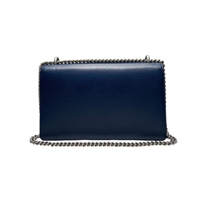 Gucci Dionysus Shoulder Small Pebbled Calfskin Blue SHW