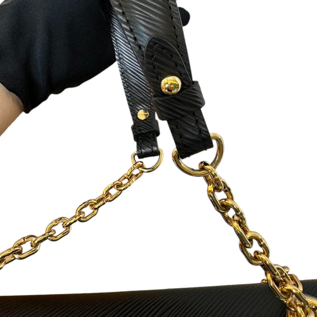 Louis-Vuitton Twist PM Shoulder Epi Leather Black GHW