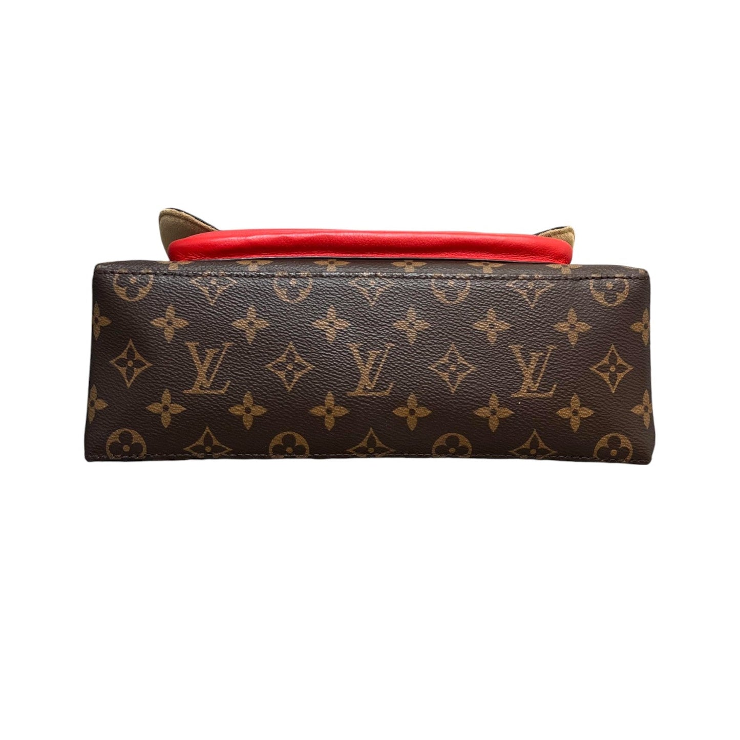 Louis-Vuitton Marignan Coquelico Monogram Canvas Brown Red