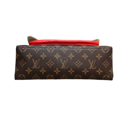 Louis-Vuitton Marignan Coquelico Monogram Canvas Brown Red
