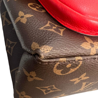 Louis-Vuitton Marignan Coquelico Monogram Canvas Brown Red