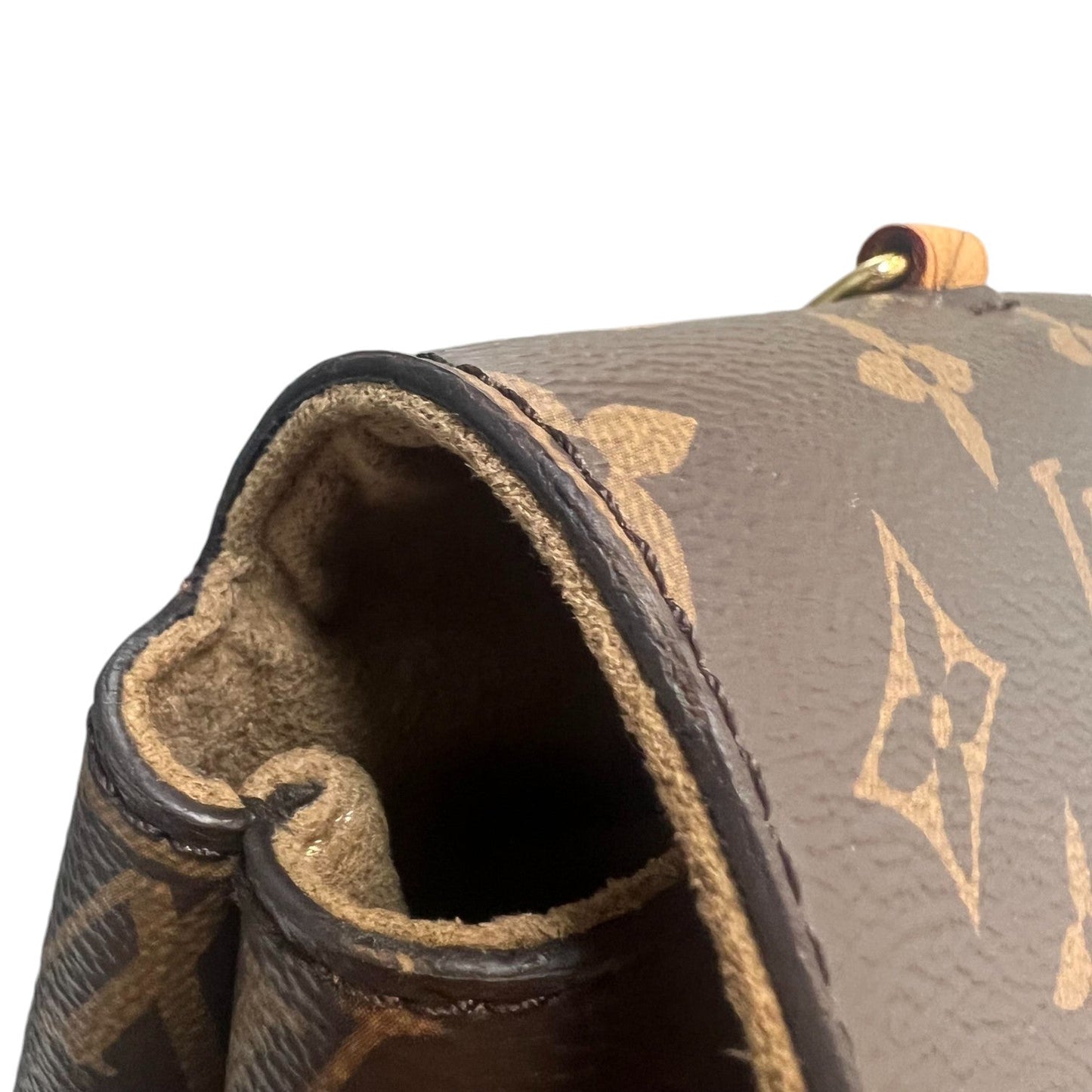 Louis-Vuitton Marignan Coquelico Monogram Canvas Brown Red