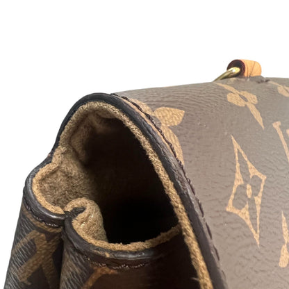 Louis-Vuitton Marignan Coquelico Monogram Canvas Brown Red