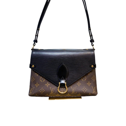 Louis-Vuitton Louis Vuitton Saint Michel Epi Monogram Black GHW