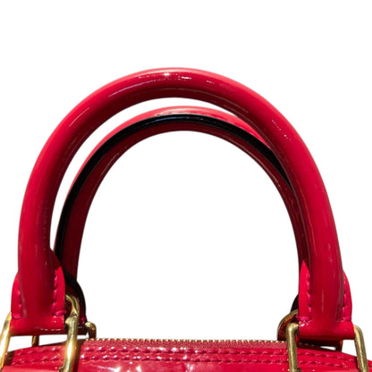 Louis-Vuitton Alma BB Vernis Patent Leather Cherry GHW