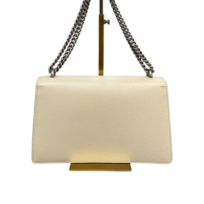Gucci Dionysus Small Textured Calfskin Crystal Cream RHW