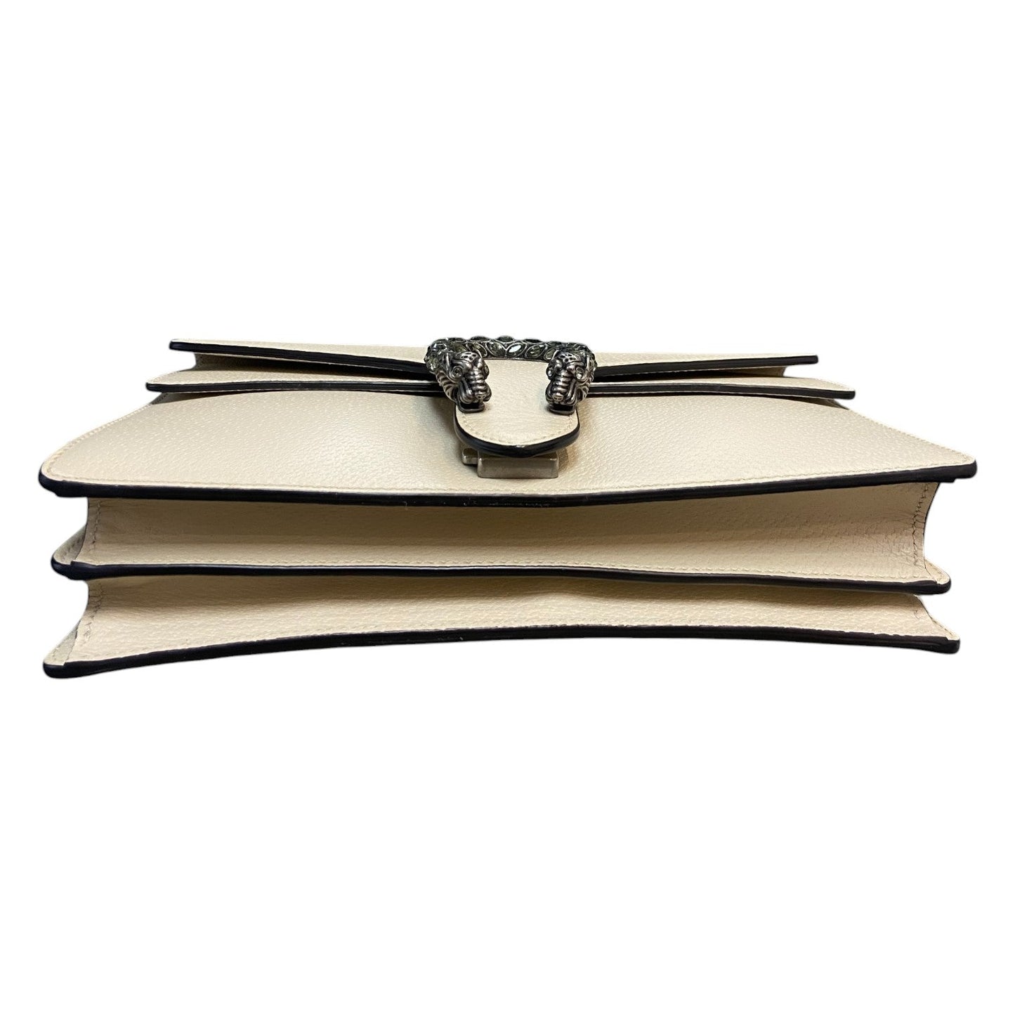 Gucci Dionysus Small Textured Calfskin Crystal Cream RHW