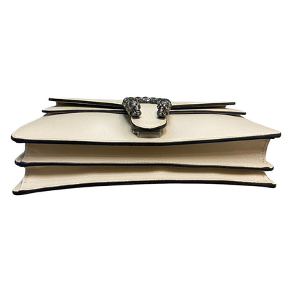 Gucci Dionysus Small Textured Calfskin Crystal Cream RHW