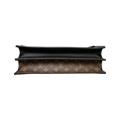 Louis-Vuitton Trunk Clutch Reverse Monogram Brown Black GHW
