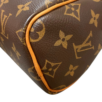 Louis-Vuitton Nano Speedy Leather Monogram Brown GHW
