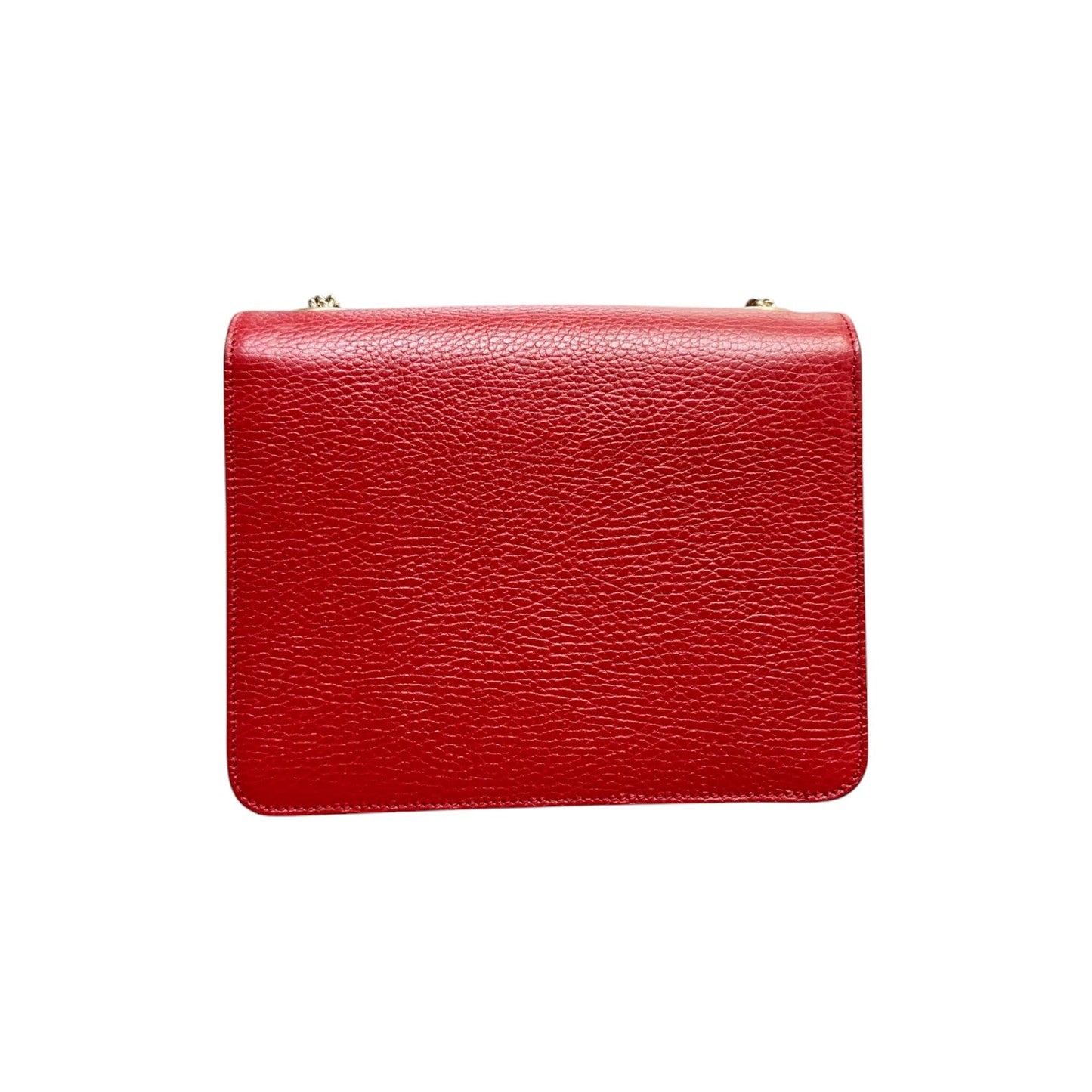 Gucci Interlocking G Shoulder Small Dollar Calfskin Red GHW