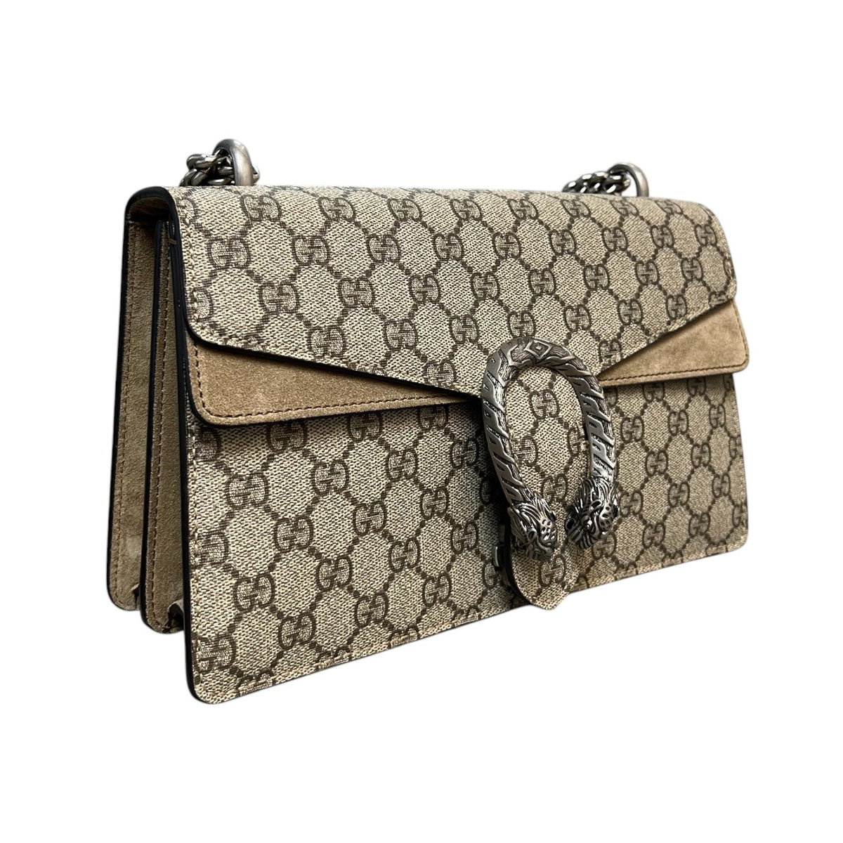 Gucci Dionysus Small GG Supreme Monogram Taupe RHW