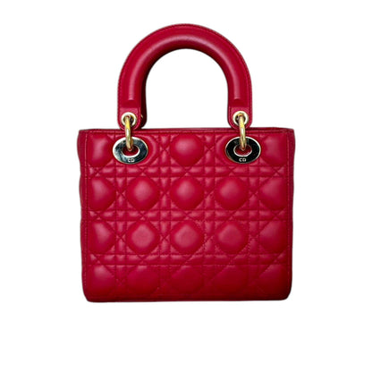 My ABCDior Lady Dior Lambskin Small Red GHW