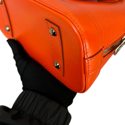 Louis-Vuitton Alma BB Epi Leather Orange SHW