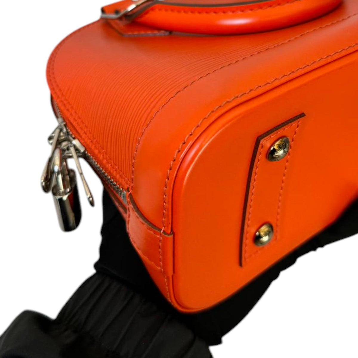 Louis-Vuitton Alma BB Epi Leather Orange SHW