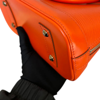 Louis-Vuitton Alma BB Epi Leather Orange SHW