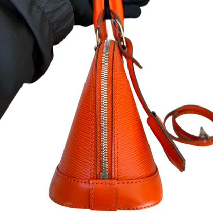 Louis-Vuitton Alma BB Epi Leather Orange SHW