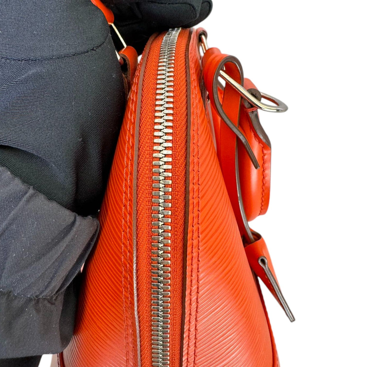 Louis-Vuitton Alma BB Epi Leather Orange SHW