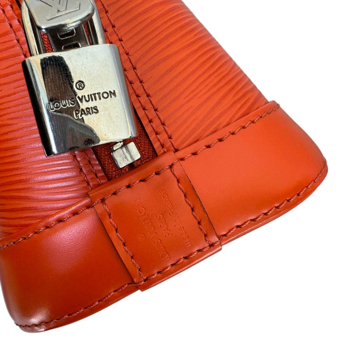 Louis-Vuitton Alma BB Epi Leather Orange SHW