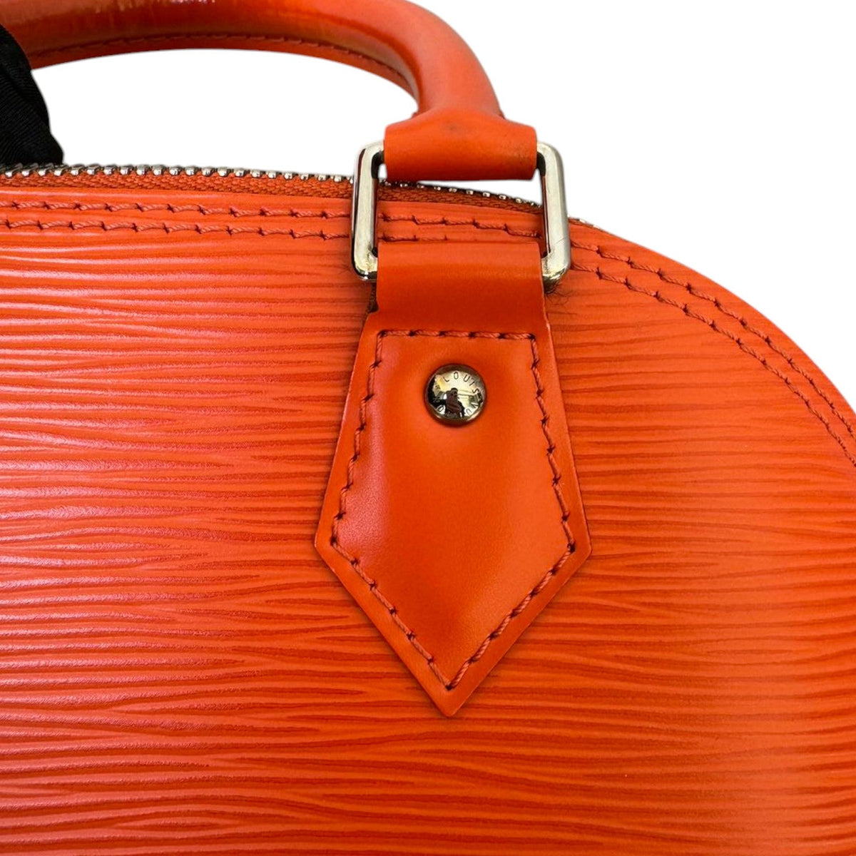 Louis-Vuitton Alma BB Epi Leather Orange SHW