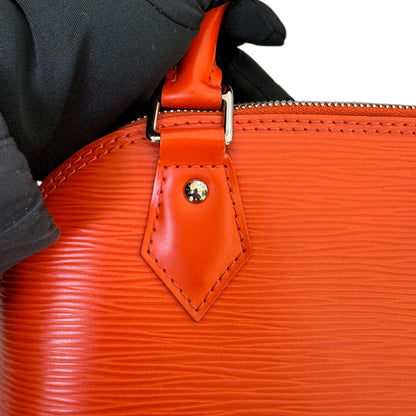 Louis-Vuitton Alma BB Epi Leather Orange SHW