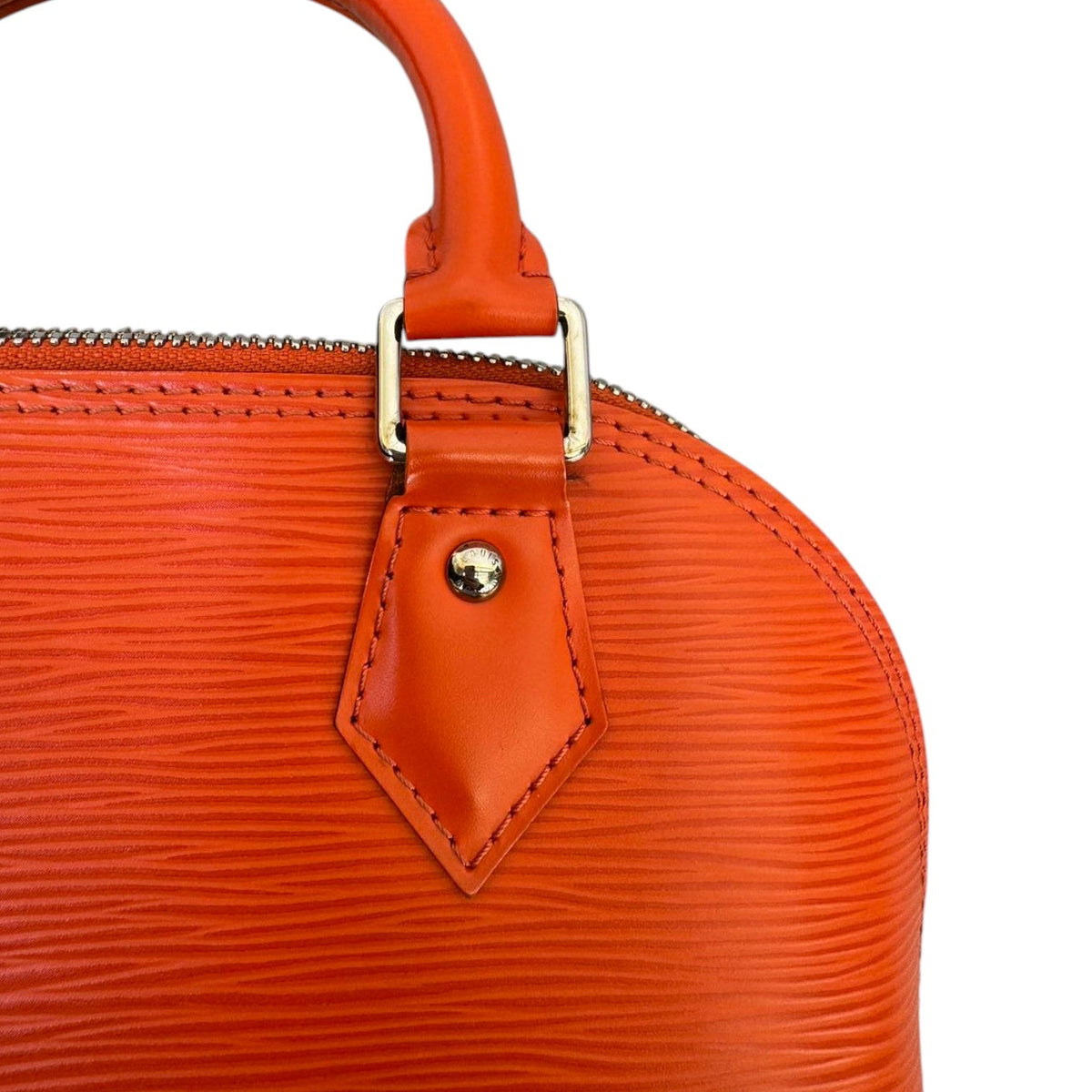 Louis-Vuitton Alma BB Epi Leather Orange SHW