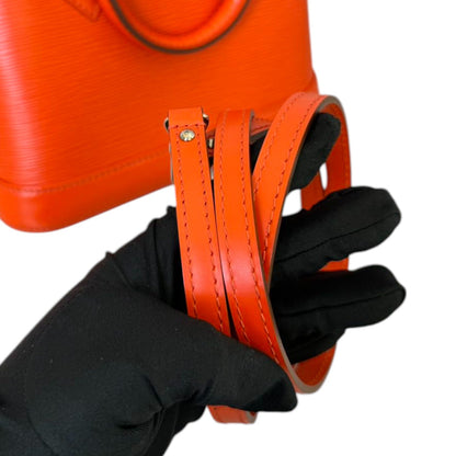 Louis-Vuitton Alma BB Epi Leather Orange SHW