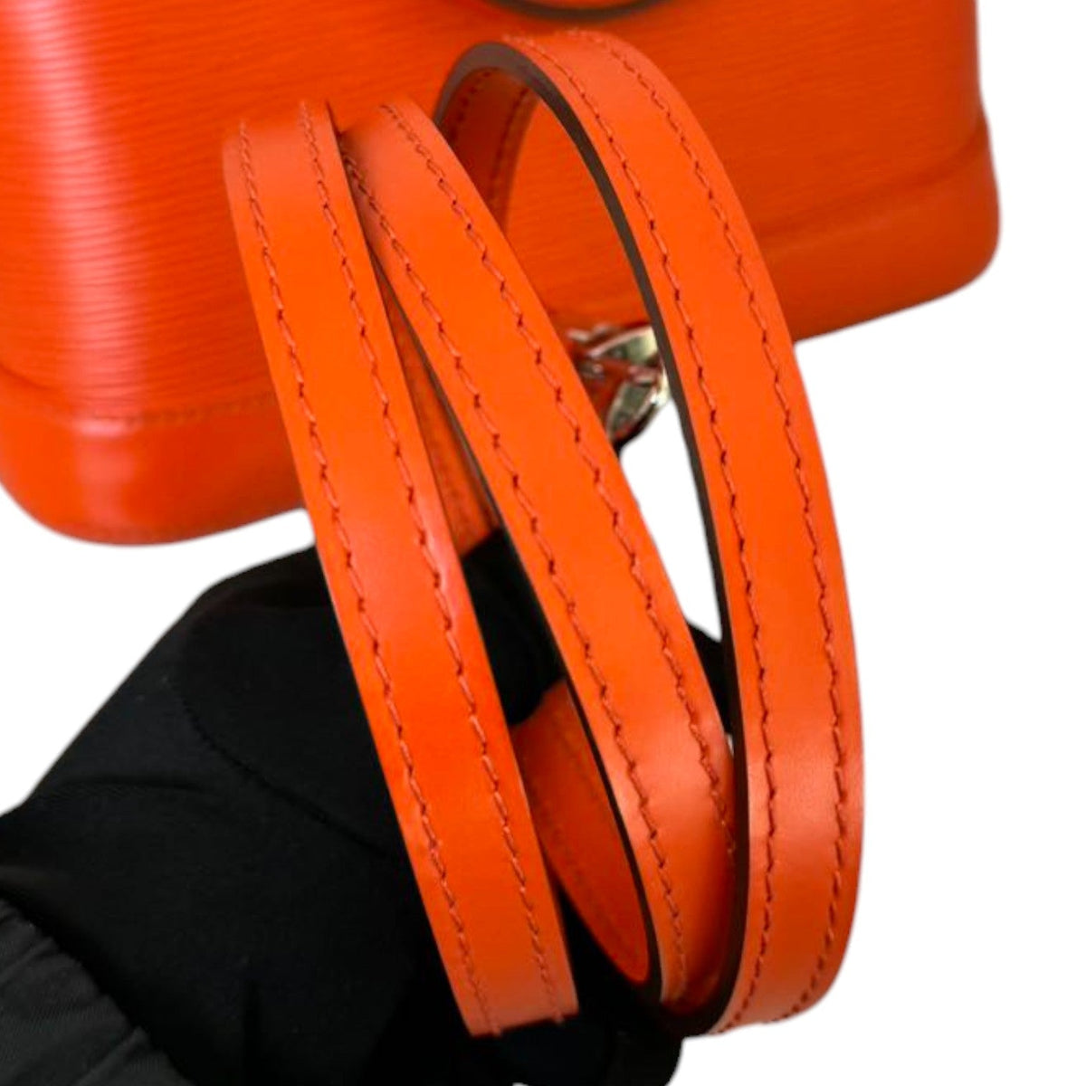 Louis-Vuitton Alma BB Epi Leather Orange SHW