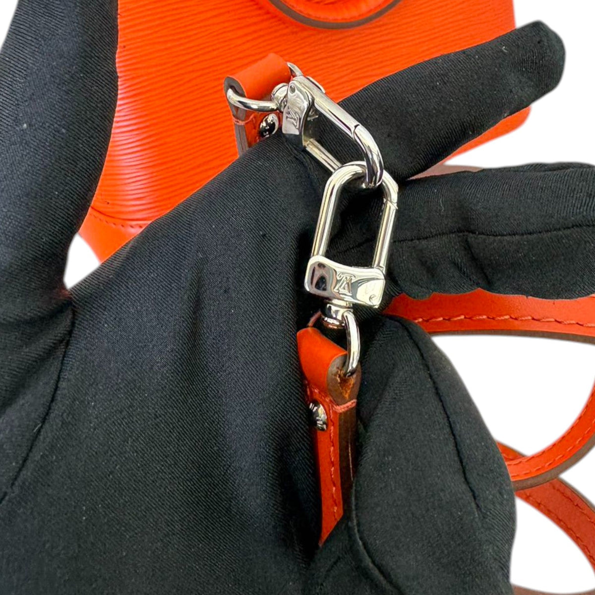 Louis-Vuitton Alma BB Epi Leather Orange SHW