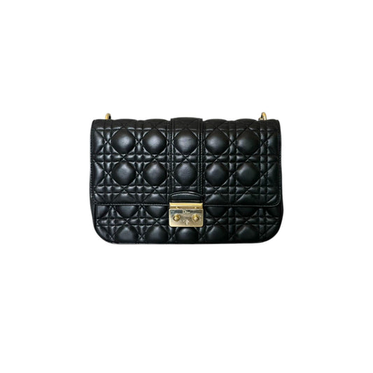 Miss Dior Flap Medium Lambskin Black GHW