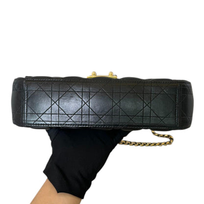 Miss Dior Flap Medium Lambskin Black GHW
