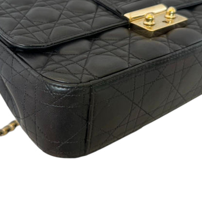 Miss Dior Flap Medium Lambskin Black GHW