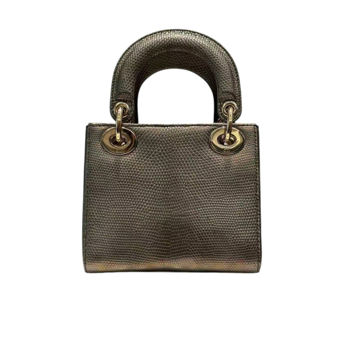 Lady Dior Mini Lizard Quilted Copper GHW