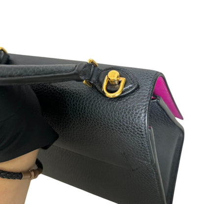 Louis-Vuitton Twist One Handle PM Taurillon Black GHW