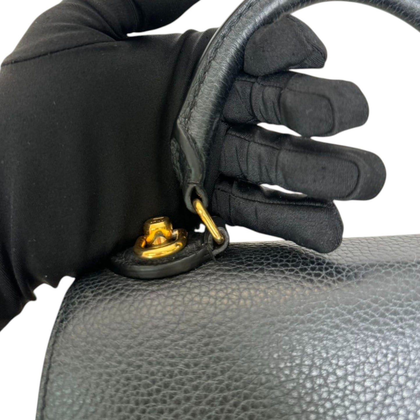 Louis-Vuitton Twist One Handle PM Taurillon Black GHW