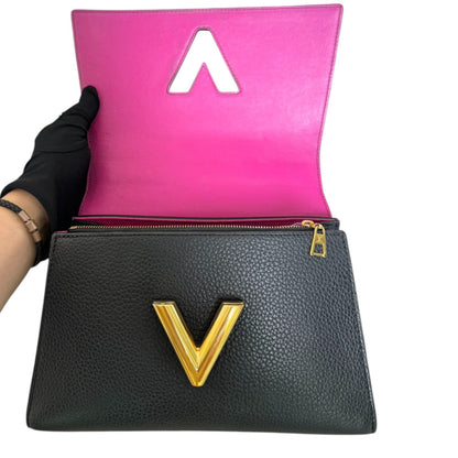 Louis-Vuitton Twist One Handle PM Taurillon Black GHW