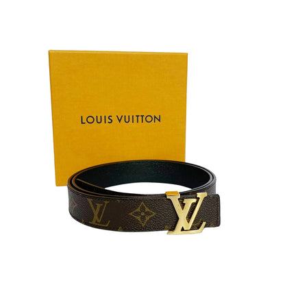 Louis-Vuitton LV Initiales 30mm Reversible Belt GHW