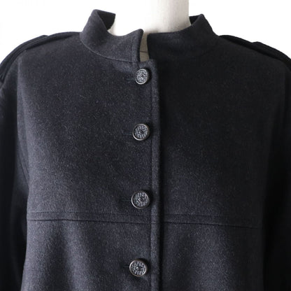 Chanel Wool Cashmere Coat, Coco Mark, Size 42