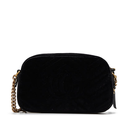 GUCCI GG Marmont Velvet Crossbody Crossbody Bag